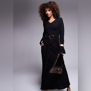 ASOS Design Knit Belted Maxi Dress